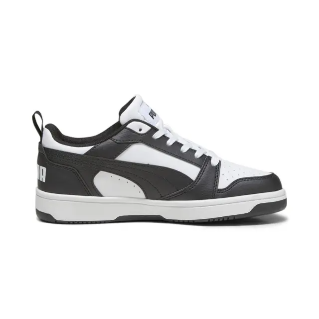Puma Rebound V6 Lo Jr (393833-01) - Λευκό-Μαύρο 2