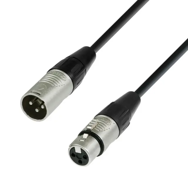 Adam Hall K4MMF0100 4Star Series Καλώδιο Μικροφώνου XLR(f) - XLR(m) 1m Μαύρο