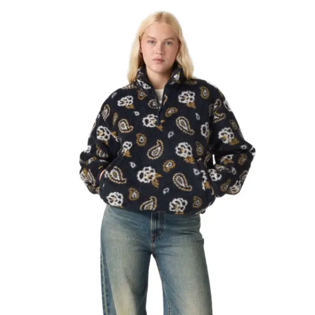 Levi's Atwood Sherpa Quarter-Zip Pullover γυναικείο πουλόβερ 0082N0009-1