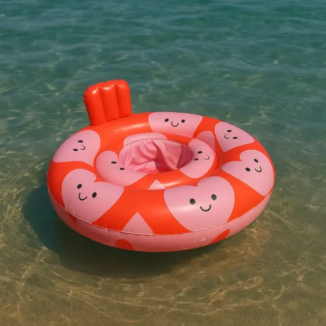 Swim Essentials: Σωσίβιο με Κάθισμα ⌀69εκ. Red Hearts (0-1 ετών) 411616 3