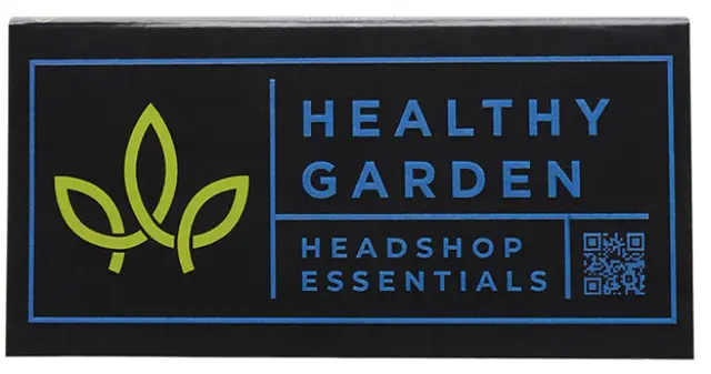 Healthy Garden Χαρτάκια - Blue - King Size Slim με Μπλε Τζιβάνες 32φ.