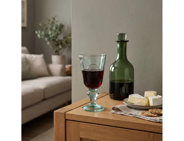 Ποτήρι Glass Drops Αuthentic (1390) Από ανακυκλωμένο γυαλί, Χωρητικότητας 250ml, Διαστάσεων Ø 9.5 x Υ 18.5 cm 1390