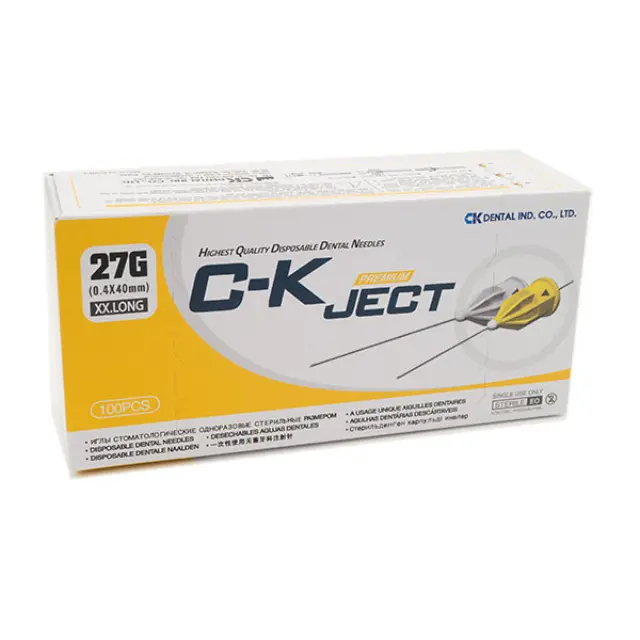 CK Dental C-K Ject Βελόνες Αναισθησίας 100τεμ 27g x 40mm