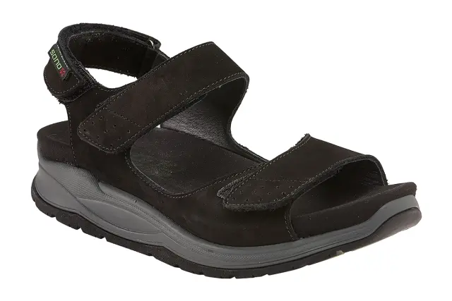 Mephisto/Sano Πέδιλα Γυναικείο δέρμα Nubuck Μαύρο SAN/SELENA BLACK - 36 2