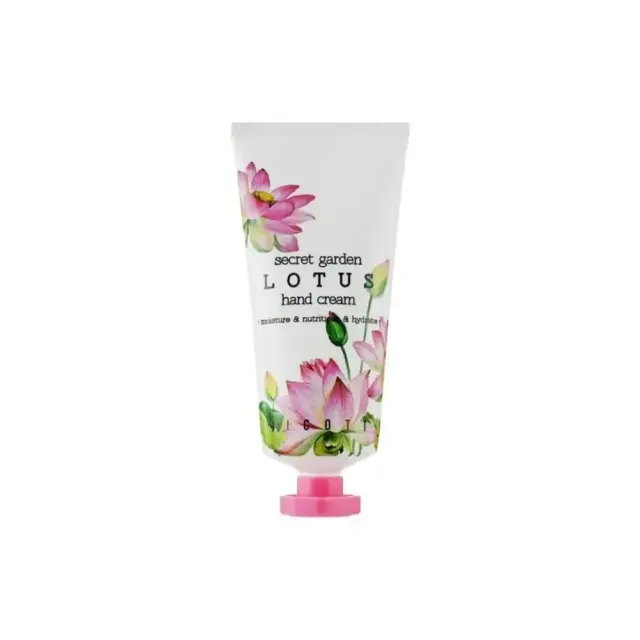 Jigott Secret Garden Lotus Hand Cream Ενυδατική Κρέμα Χεριών με Εκχύλισμα Λωτού 100ml