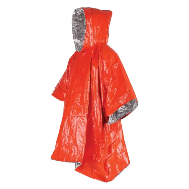 TAC MAVEN Zero Hour Emergency Poncho-Αδιάβροχο Πόντσο Επιβίωσης με Κουκούλα - 13-Orange-Πορτοκαλί
