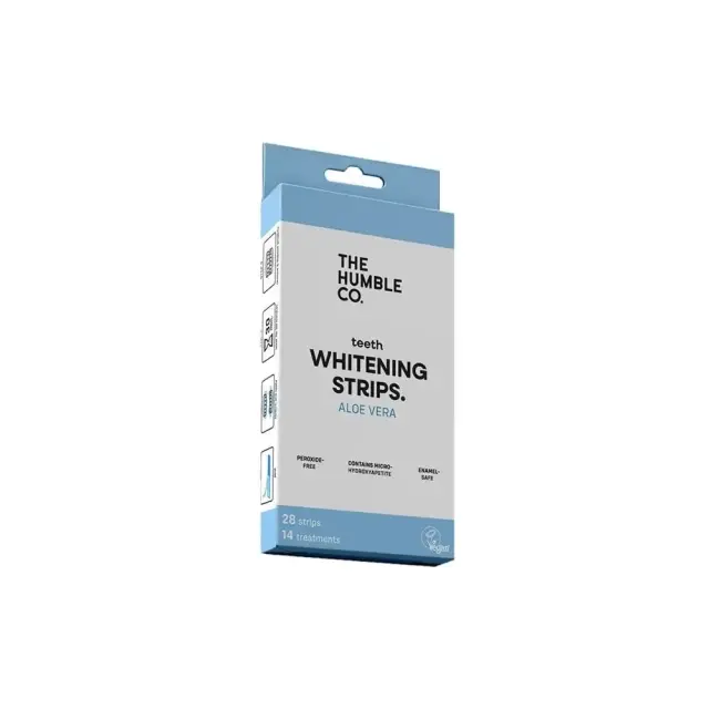 The Humble Co. Whitening Teeth Strips Fresh, Ταινίες Λεύκανσης Δοντιών με Aloe Vera 28τμχ
