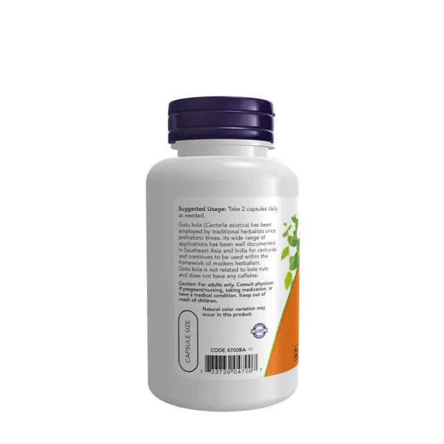 Now Foods Gotu Kola 450mg 100 ταμπλέτες 3