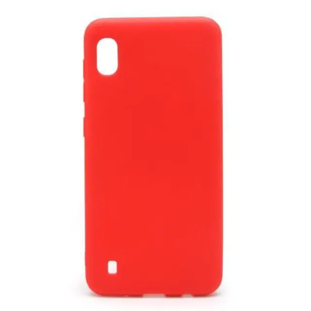 Θήκη Soft TPU inos Samsung Galaxy A10 S-Cover Κόκκινο N47114