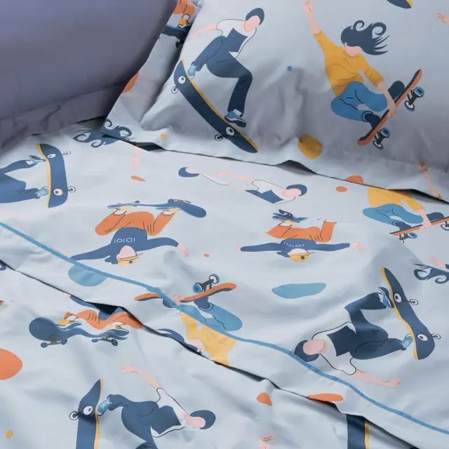 Σετ Σεντόνια 170x260 Μονά Kid Das Home 4985 Grey Χωρίς Λάστιχο70% Βαμβάκι-30% Πολυέστερ 2