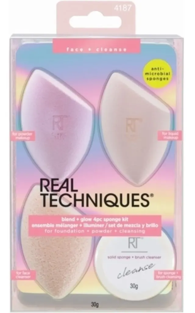 Real Techniques Summer Haze Collection Blend & Glow Sponge Kit 4τμχ