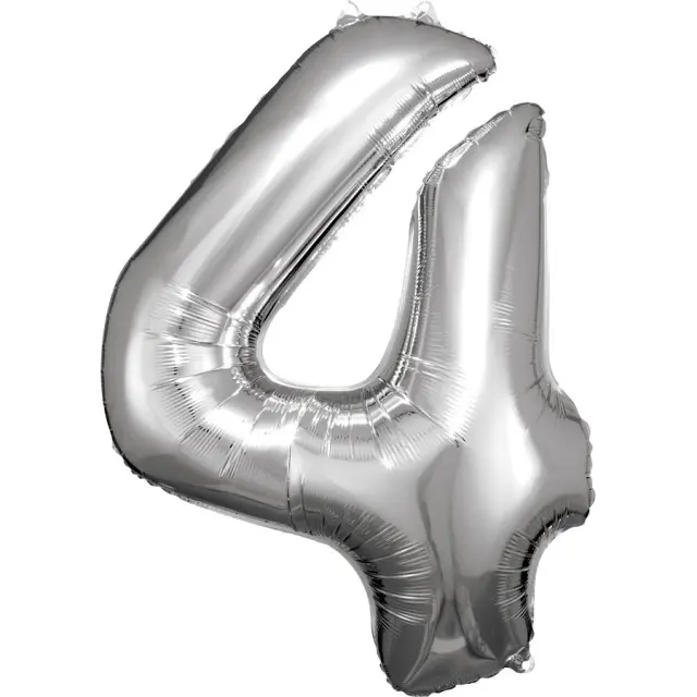 Φοιλ Super Shape Νούμερο 4 Ασημί 66εκ Χ 88εκ