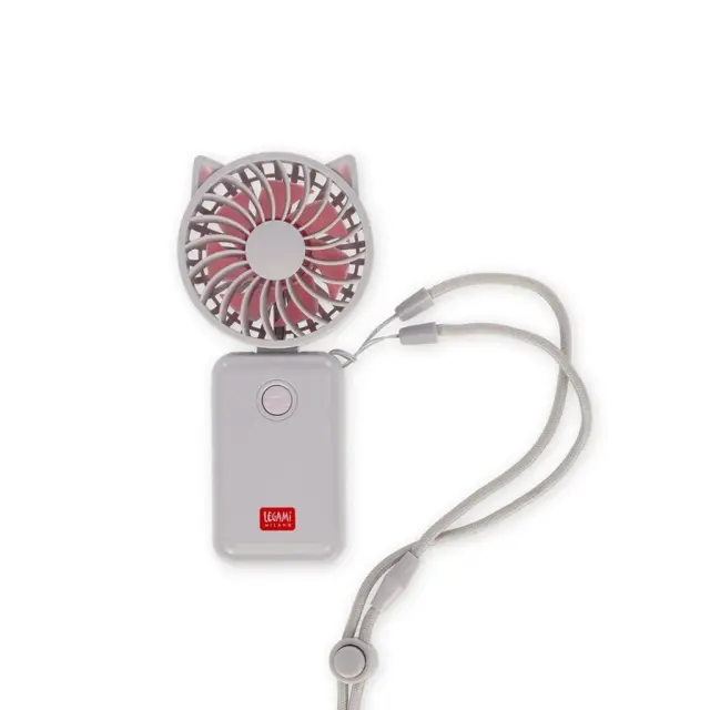Legami Good Vibes Mini Fan Kitty - Επαναφορτιζόμενο Φορητό Ανεμιστηράκι 🐱🌬️