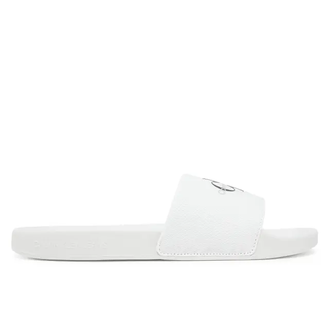 Ανδρικές Παντόφλες Slide Calvin Klein YM0YM01271 0K4 Λευκές Άσπρο - 43