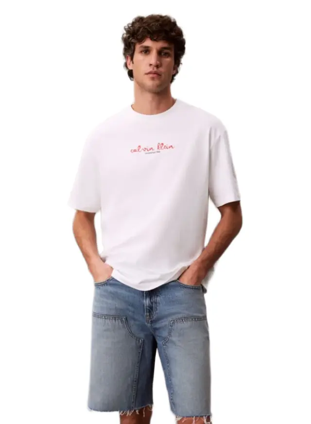 Calvin Klein ανδρικό t-shirt με γραφικό λογότυπο LV04RG816G-1
