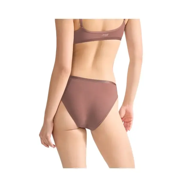 Sloggi Γυναικείο Slip Go Daily Mini - Τριπλό Πακέτο, Χρώμα Cacao 3