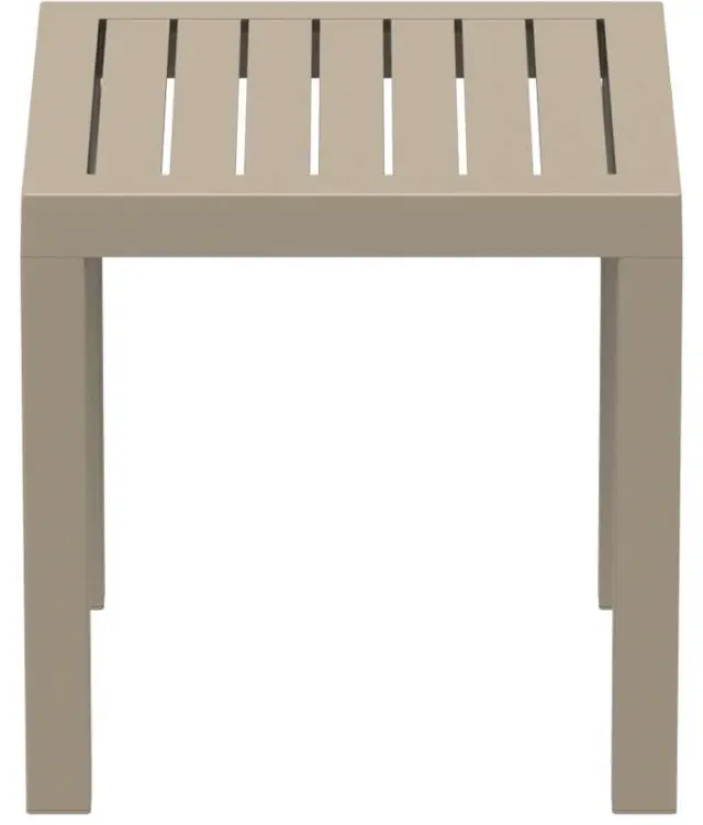 Τραπέζι OCEAN Dove Grey PP 45x45x45cm 2