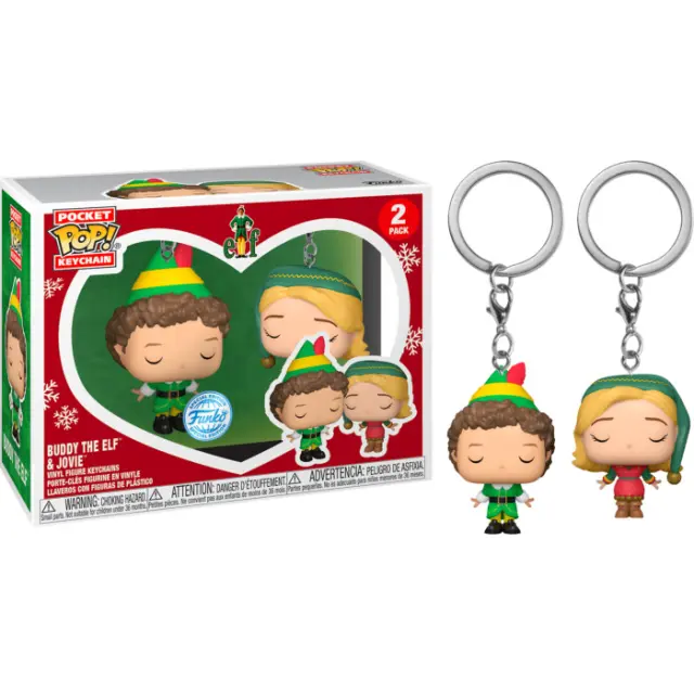 Funko Pocket Pop! 2-Pack: Elf - Buddy and Jovie 3