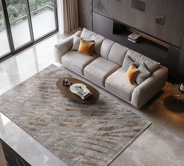 Beauty Home Διάδρομος με το μέτρο Zenia Art 9439 67cm Μπεζ,Γκρι 2
