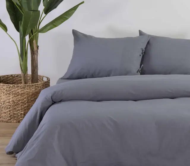 ΣΕΝΤΟΝΙ KING SIZE (270x280) COTTON-LINEN NEF NEF Grey