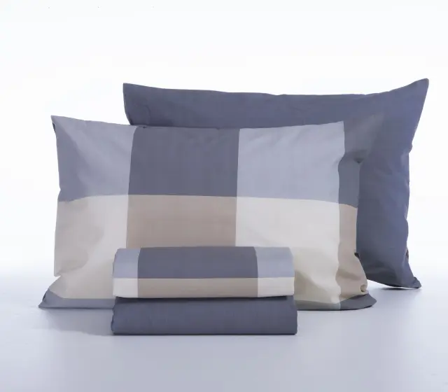 Nef-Nef Homeware Παπλωματοθήκη Casual Check Σετ Υπέρδιπλη 240x230 Denim 3