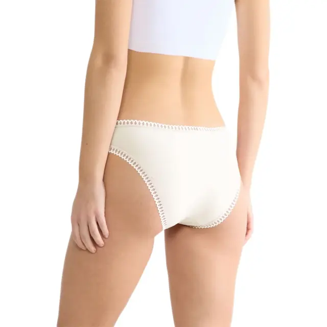 Sloggi Γυναικείο Slip GO Crush Mini - Τριπλό Πακέτο, Χρώμα Silk White 3