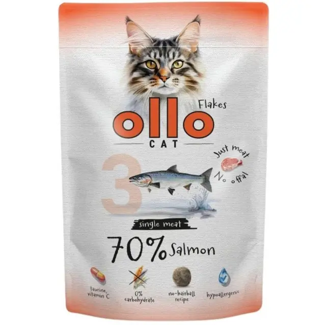 OLLO Cat No. 3 Salmon Mono - wet cat food - 85g
