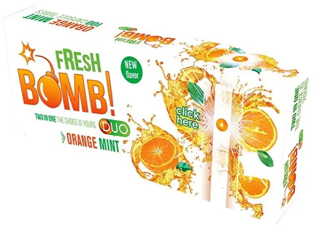 Fresh Bomb Άδεια Τσιγάρα Click Tubes Orange Mint - 100τεμ.