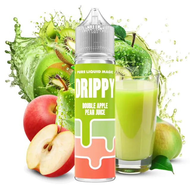 Double Apple Pear Juice 20ml (60ml) - Drippy Flavorshots