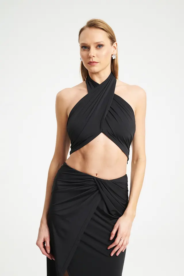 Top με Χιαστί Λαιμό & Draped Εφαρμογή PRIMA TOP - XS