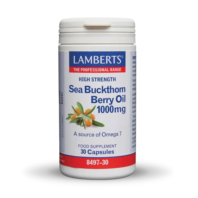 LAMBERTS Sea Buckthorn Berry Oil 1000mg Συμπλήρωμα από Ιπποφαές, 30caps