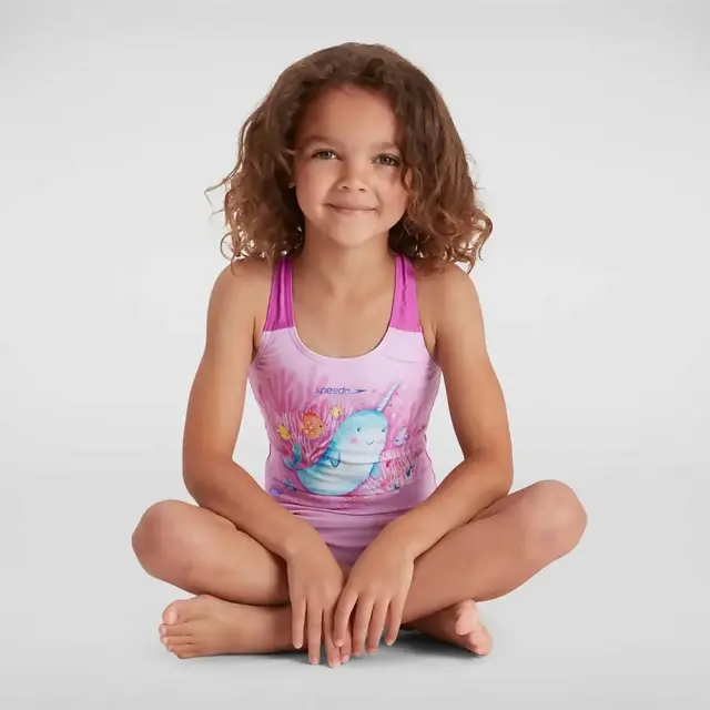 Speedo Girl's Digital Placement Swimsuit Ροζ 807970G746 (Speedo) 3