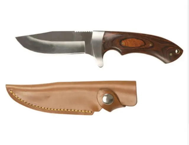 Mil-Tec Hunting Knife With Wooden Handle-Μαχαίρι με Ξύλινη Λαβή