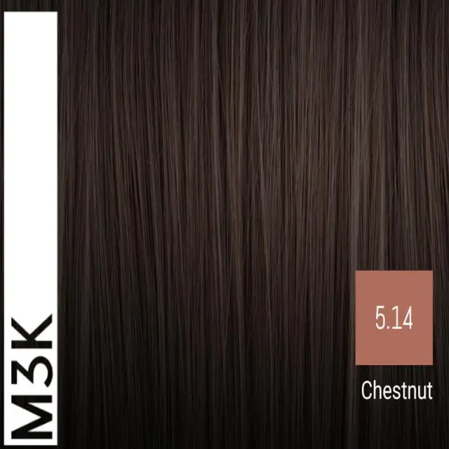 Sensus M3K Permanent Hair Color 5.14 Chestnut 100ml - (μόνιμη βαφή στο χρώμα του κάστανου) 2