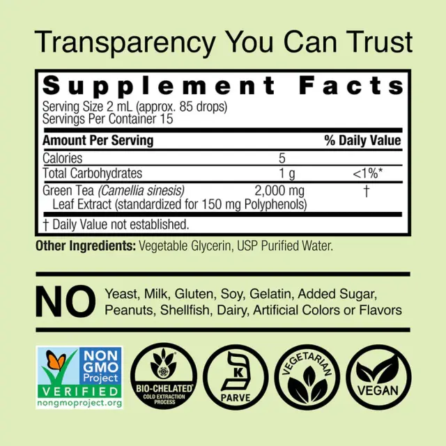 Nature's Answer Green Tea Extract 2