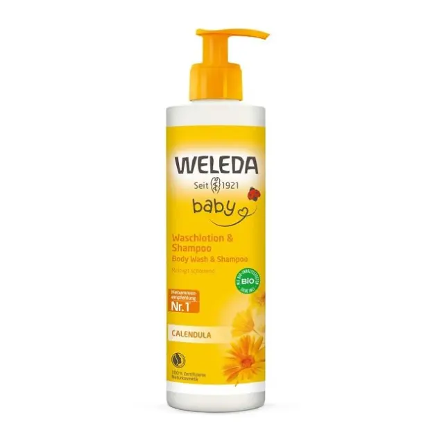 Weleda Baby Σαμπουάν & Αφρόλουτρο Καλέντουλας 400ml – Ήπιο για Ευαίσθητο Δέρμα
