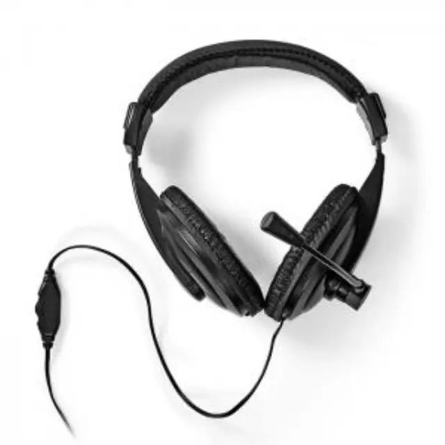 Στερεοφωνικό over-ear headset με καλώδιο 1.80m, σε μαύρο χρώμα. 2