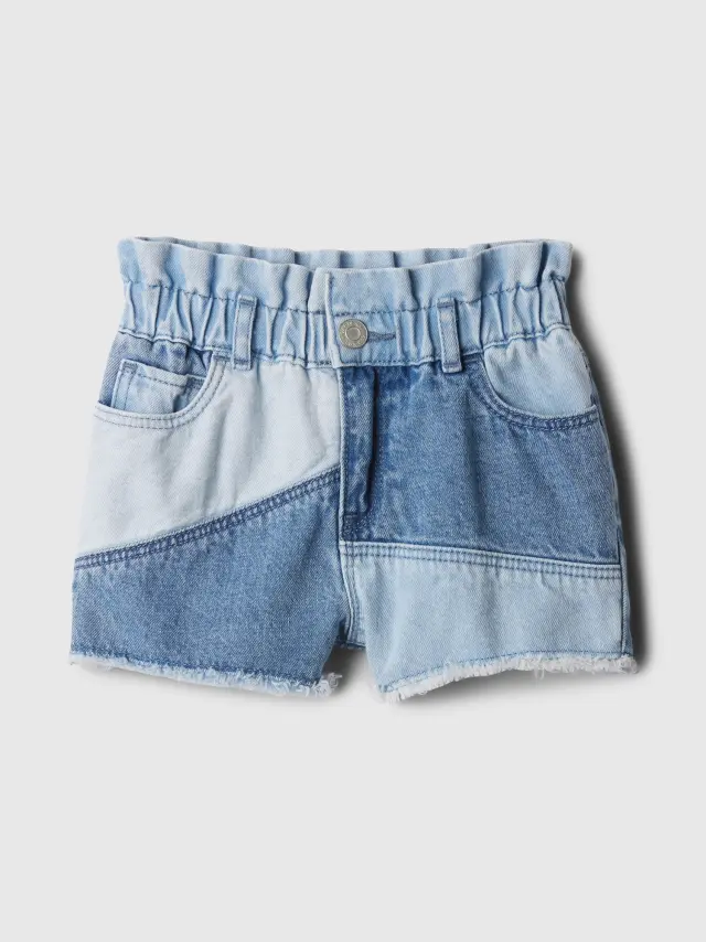 Multi babyGap Just Like Mom Ruffle Denim Σορτς 1969 PATCHWORK
