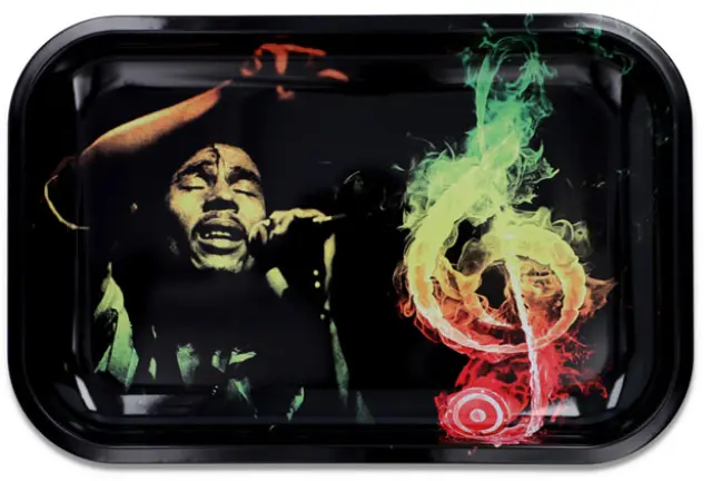 V-Rolling Tray Δίσκος Bob Marley Music - Small (16x27cm)