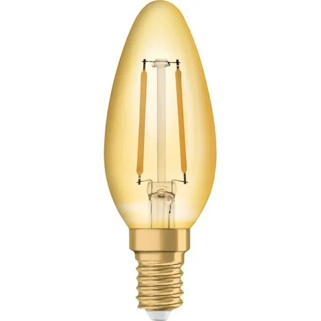 LED Bulb Filament E14 1.4W B35 2500K Gold Ledvance