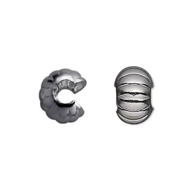 Κάλυμμα για Στοπάκια 4mm - Black Oxide Corrugated - 48τεμ