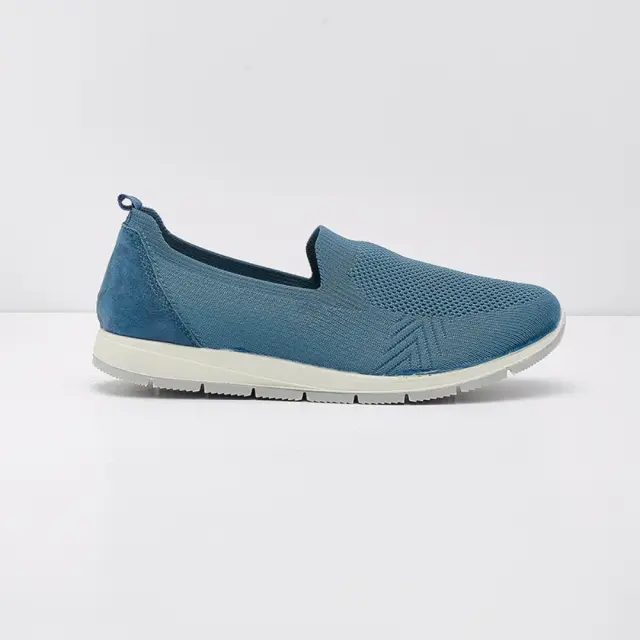 Imac Μοκασίνια-Loafers Γυναικείο ύφασμα flyknit Μπλέ IMA/707210 AVIO