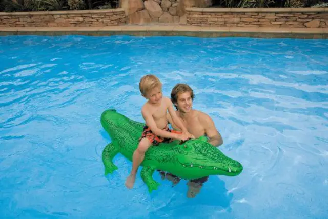 Intex Lil Gator Ride on Φουσκωτός Μικρός Αλιγάτορας Με Σταθερή Λαβή - 168x86εκ. - 3+Χρ. 2