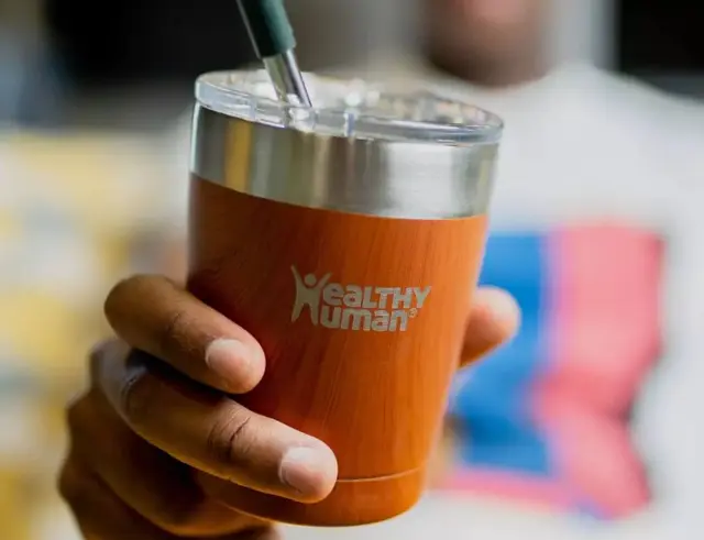 Ποτήρι Θερμός Cruiser Healthy Human με χωρητικότητα 354ml και διατήρηση θερμοκρασίας 12h ζεστό / 24h κρύο - Natural Wood 12OZ Natural Wood 3
