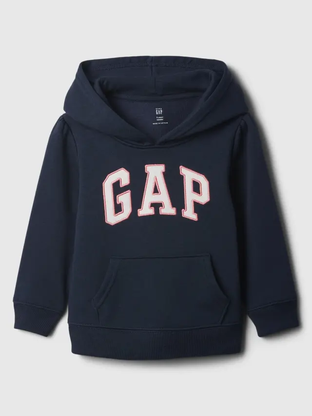 Μπλε babyGap Gap Logo Φούτερ με Κουκούλα tapestry navy