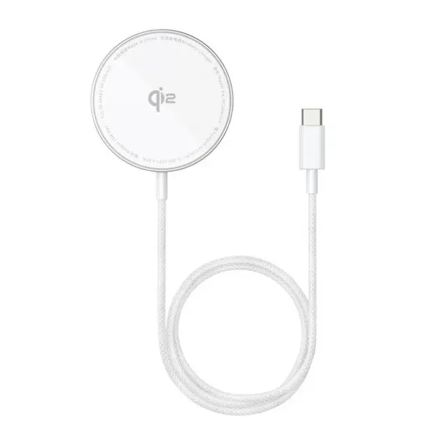 Baseus Ασύρματος Φορτιστής Simple Mini4 Air Qi2 15W Magnetic Silver
