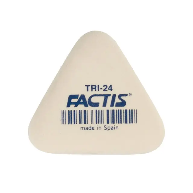 Factis Γόμα Λευκή Τριγωνική Μαλακή TRI-24 (000036250)