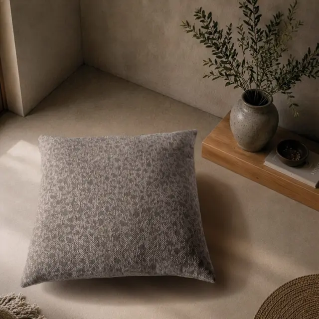 Μαξιλαροθήκη Pearland 15 Sage Taupe TEORAN 50x50cm με γέμιση 3
