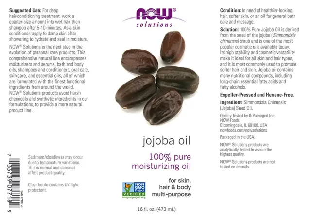 Now Foods Jojoba Oil 473 ml 2