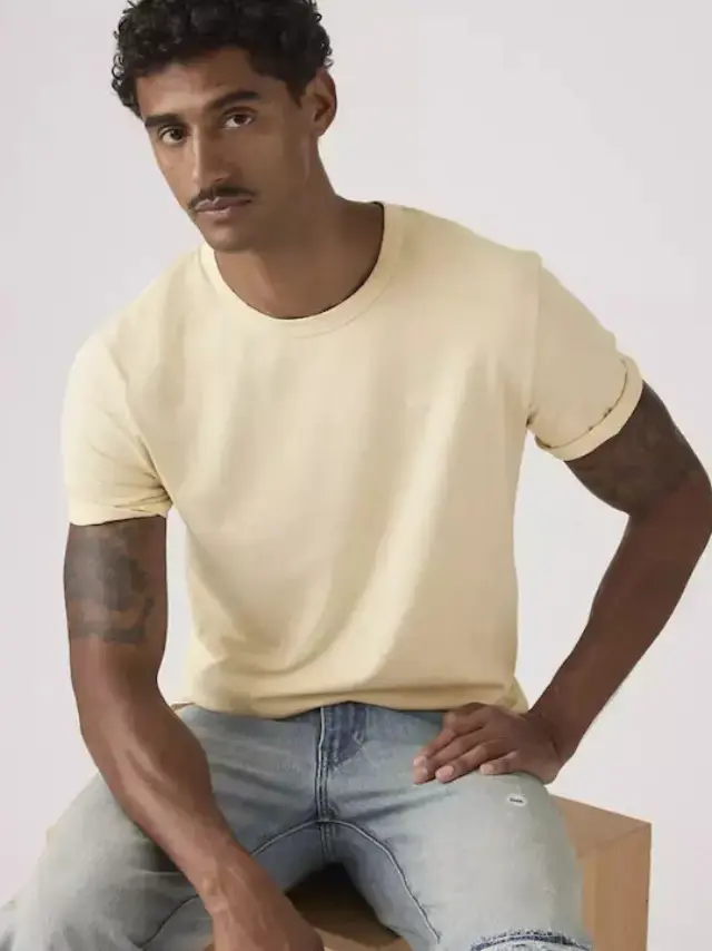 Levis Original Tee Yellows GARMENT DYE RUTABAGA - XL 2